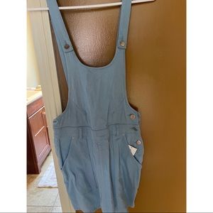 Blue Overall Dress